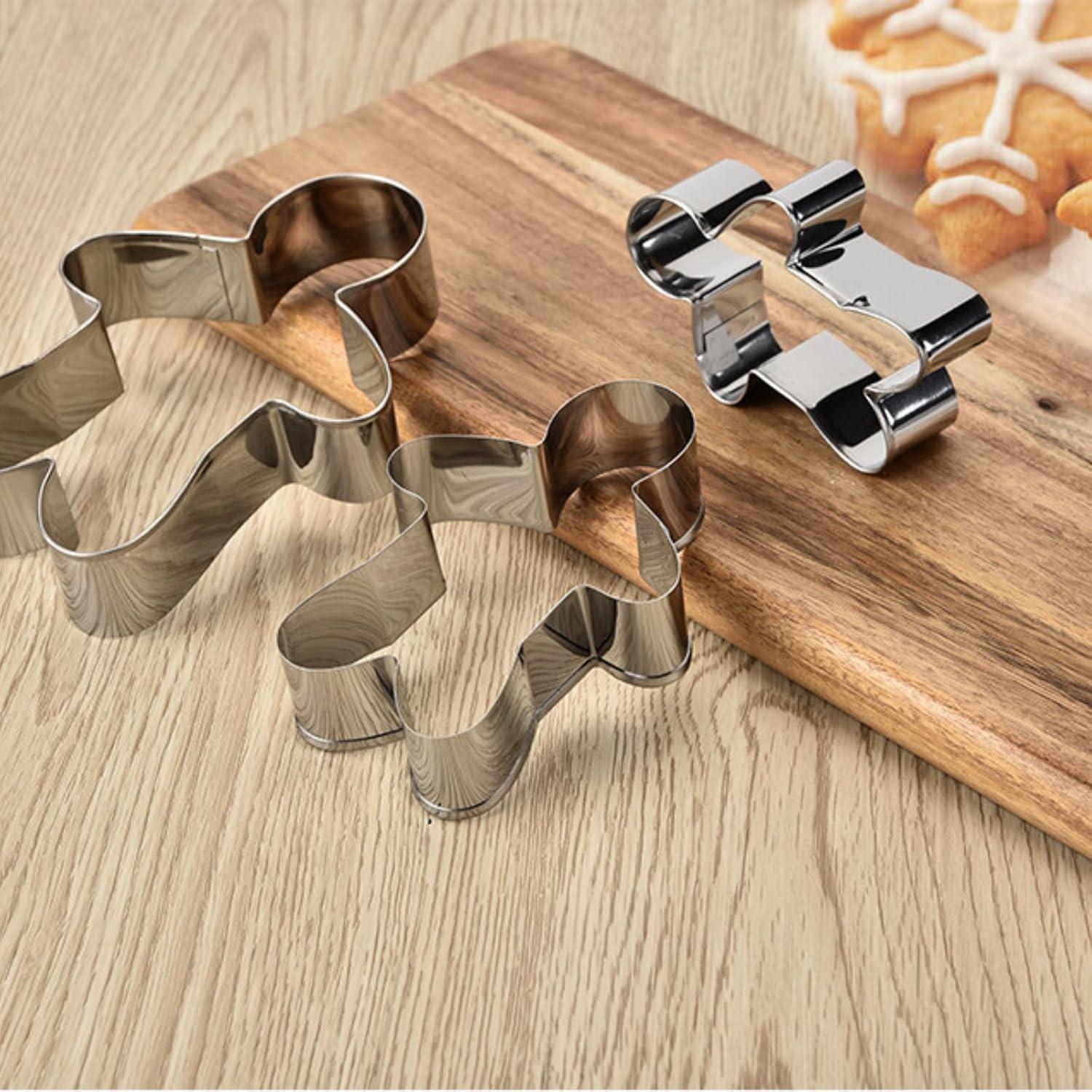 Lebkuchen-Ausstechformen-Set 4-teilig Edelstahl Weihnachten DIY