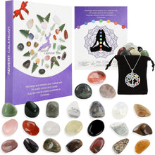 Edelstein Adventskalender 2024 Frauen Heilkristalle Chakra Yoga