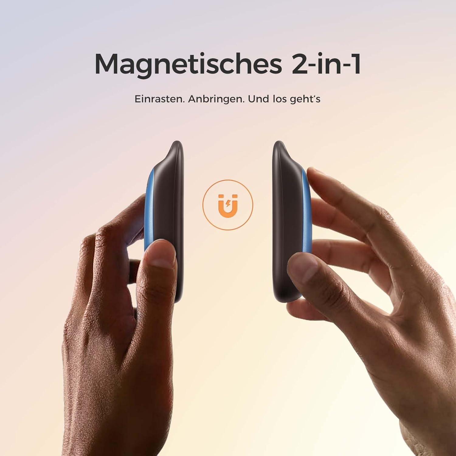 Magnetische Handwärmer wiederaufladbar 2er-Pack IP45 wasserfest