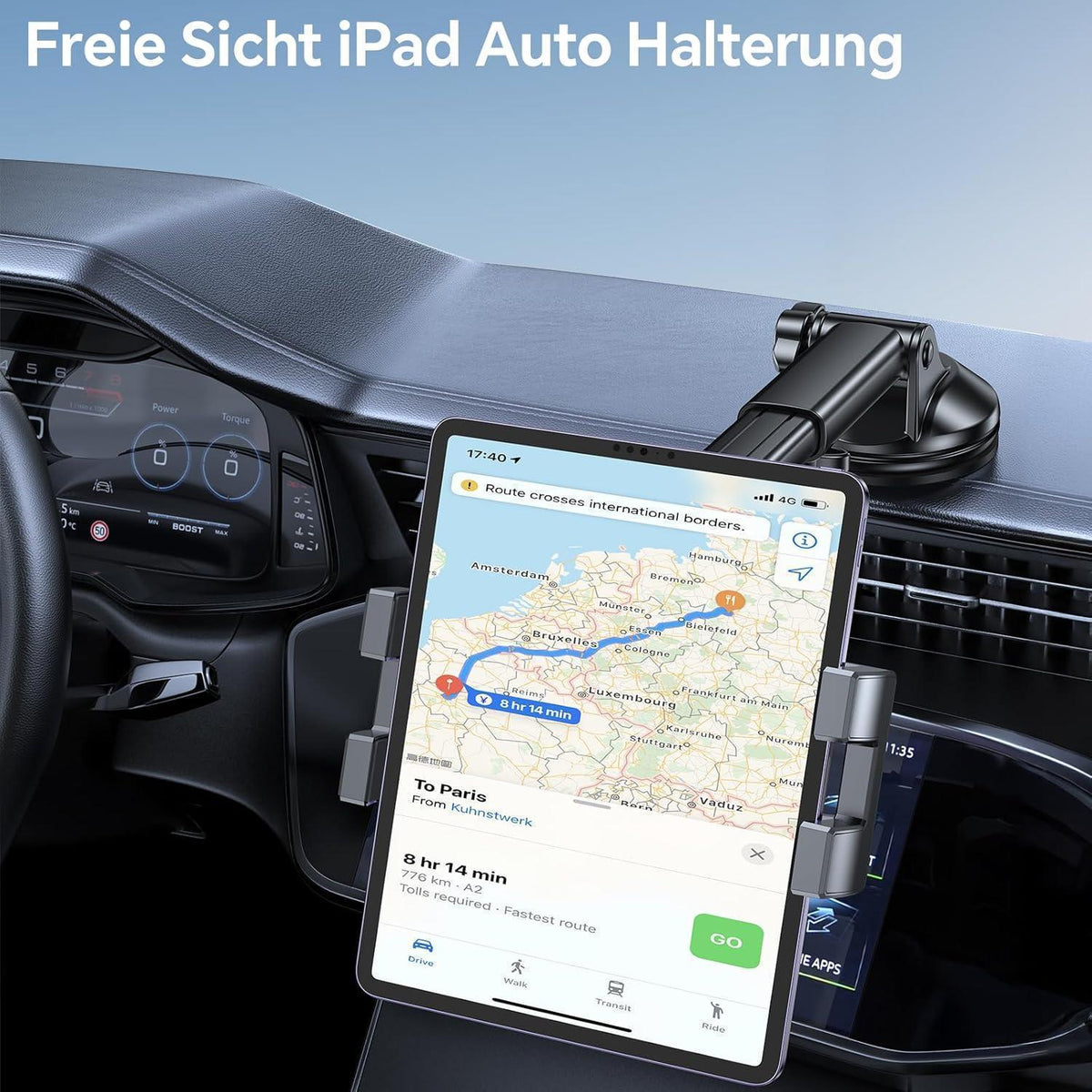 Tablet Autohalterung 360° drehbar für iPad & Samsung