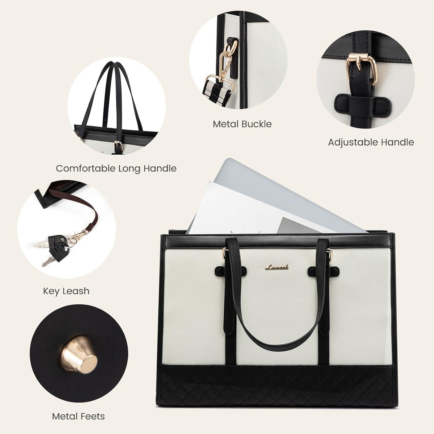 Laptoptasche Damen 15,6 Zoll Handtasche Arbeitstasche Uni Büro Tasche