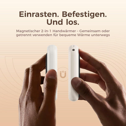 Handwärmer Wiederaufladbar Elektrisch 2er-Pack Magnetisch Outdoor wasserdicht