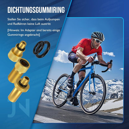 Fahrradventil Adapter Set, Autoventil & Französisches Ventil Adapter