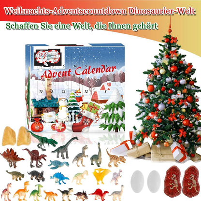 Adventskalender 2024 Dinosaurier Spielzeug Geschenk für