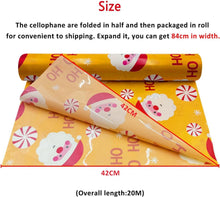 20m Zellophan Verpackungsrolle transparent Geschenkkörbe