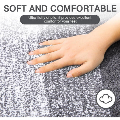 Rundes Badteppich Grau 120 cm - Rutschfest & Wasserabsorbierend