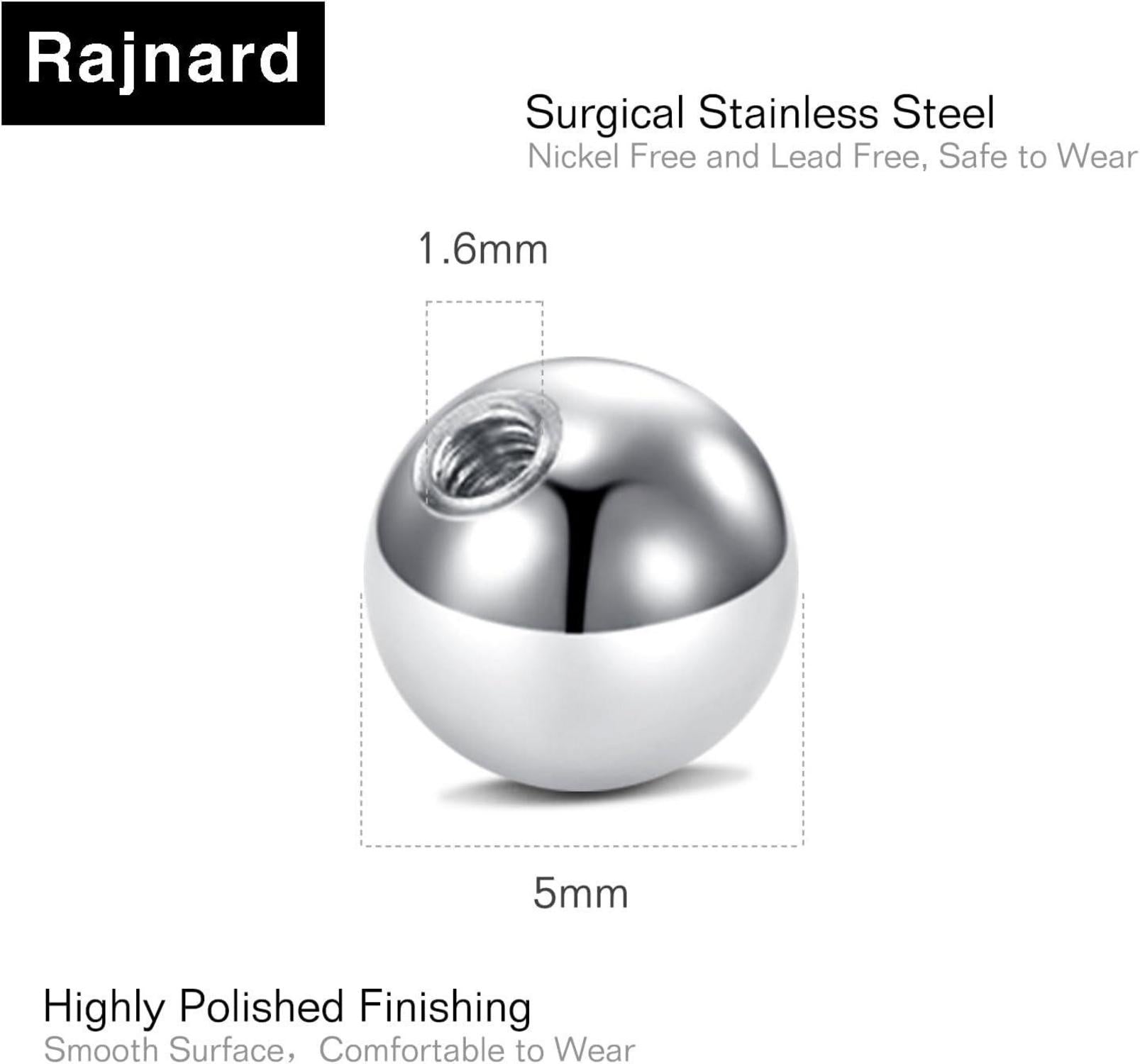 Klarer Bioflex Zungenpiercing Kunststoff 12-38mm 14g Barbell