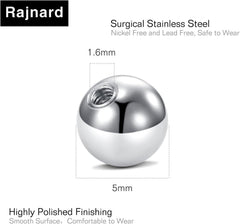 Klarer Bioflex Zungenpiercing Kunststoff 12-38mm 14g Barbell