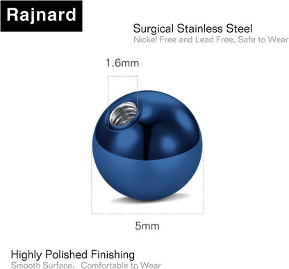 Zungenpiercing Klar Bioflex Kunststoff 12-38mm 14g Piercing Schmuck