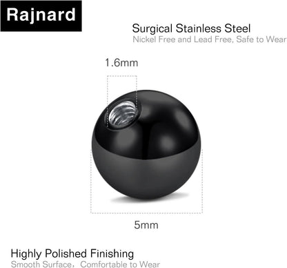 Zungenpiercing Kunststoff Klar Bioflex 12-38mm Brustwarzenstäbe 14g