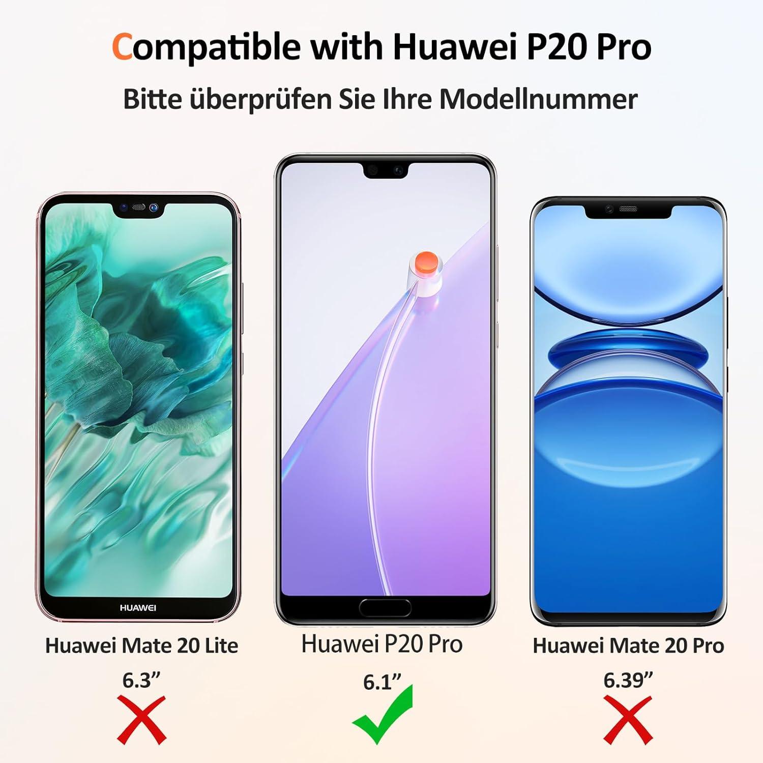 Displayschutz Huawei P20 Pro Panzerglas 9H Härte [2