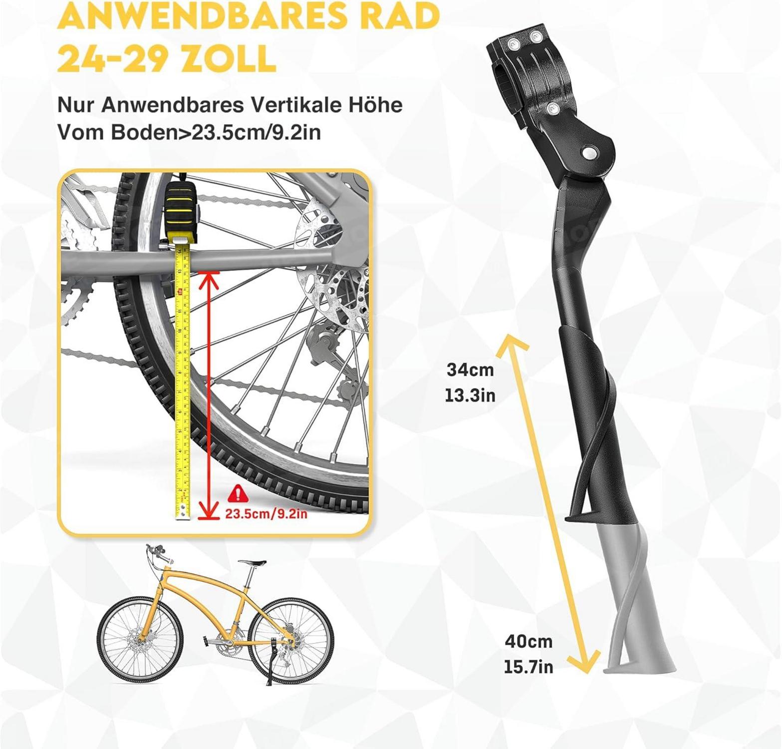 Fahrradständer 24-29 Zoll Höhenverstellbar 35 kg Rutschfest
