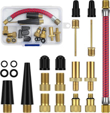 Fahrradventil Adapter Set, Französisches Ventil, Autoventil, Luftpumpe