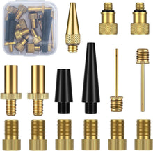 Fahrradventil Adapter Set mit Sortierbox, Ventiladapter Fahrrad