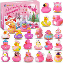 Adventskalender mit 24 Gummienten für Kinder und