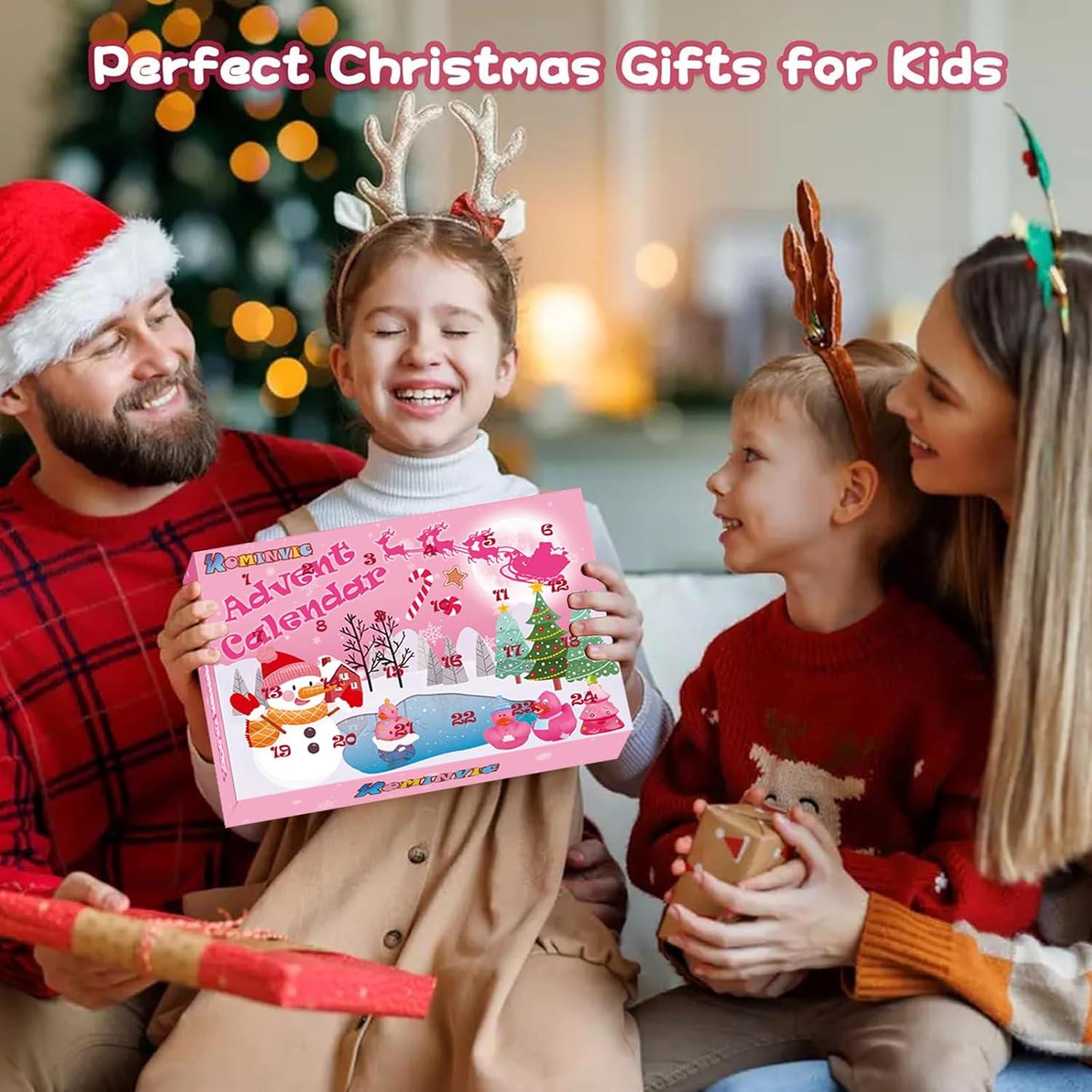 Adventskalender 2024 mit 24 Gummienten für Kinder & Erwachsene