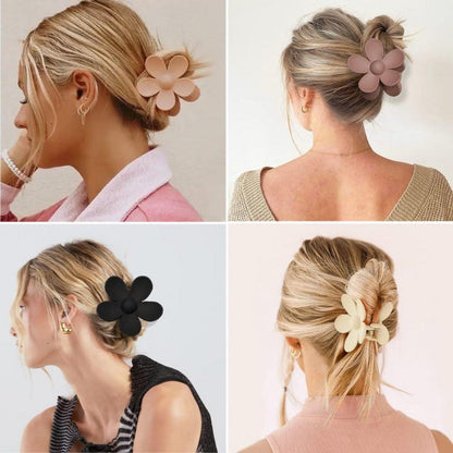 6er Set Blumen-Haarklammern für dickes und dünnes Haar