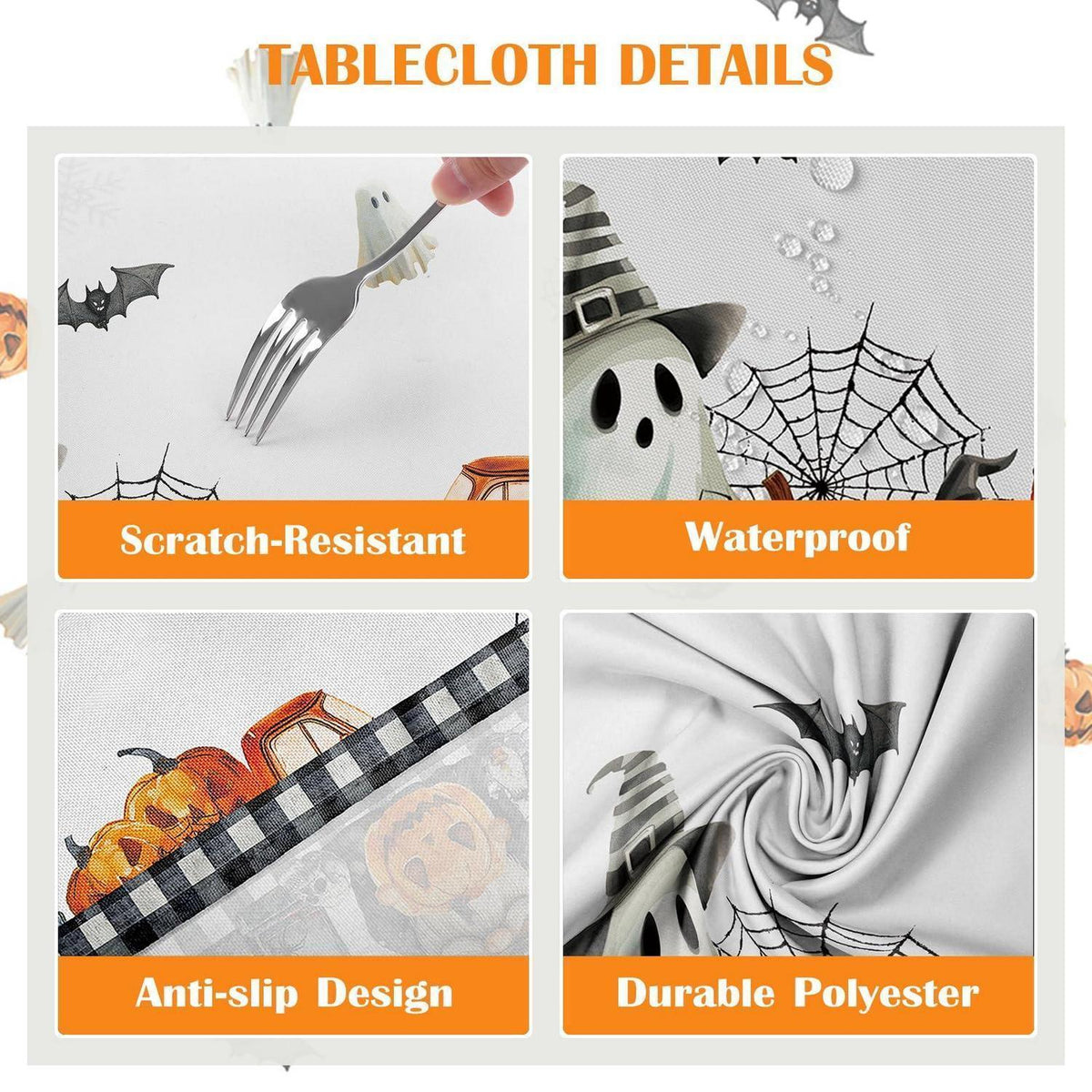 Halloween Tischdecke Polyester Rechteckig 152x304 cm