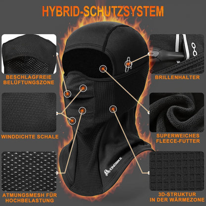 Sturmhaube Winter Sport – Warm, Winddicht & Brillenfreundlich