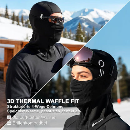 Sturmhaube Winter Sport – Warm, Winddicht & Brillenfreundlich