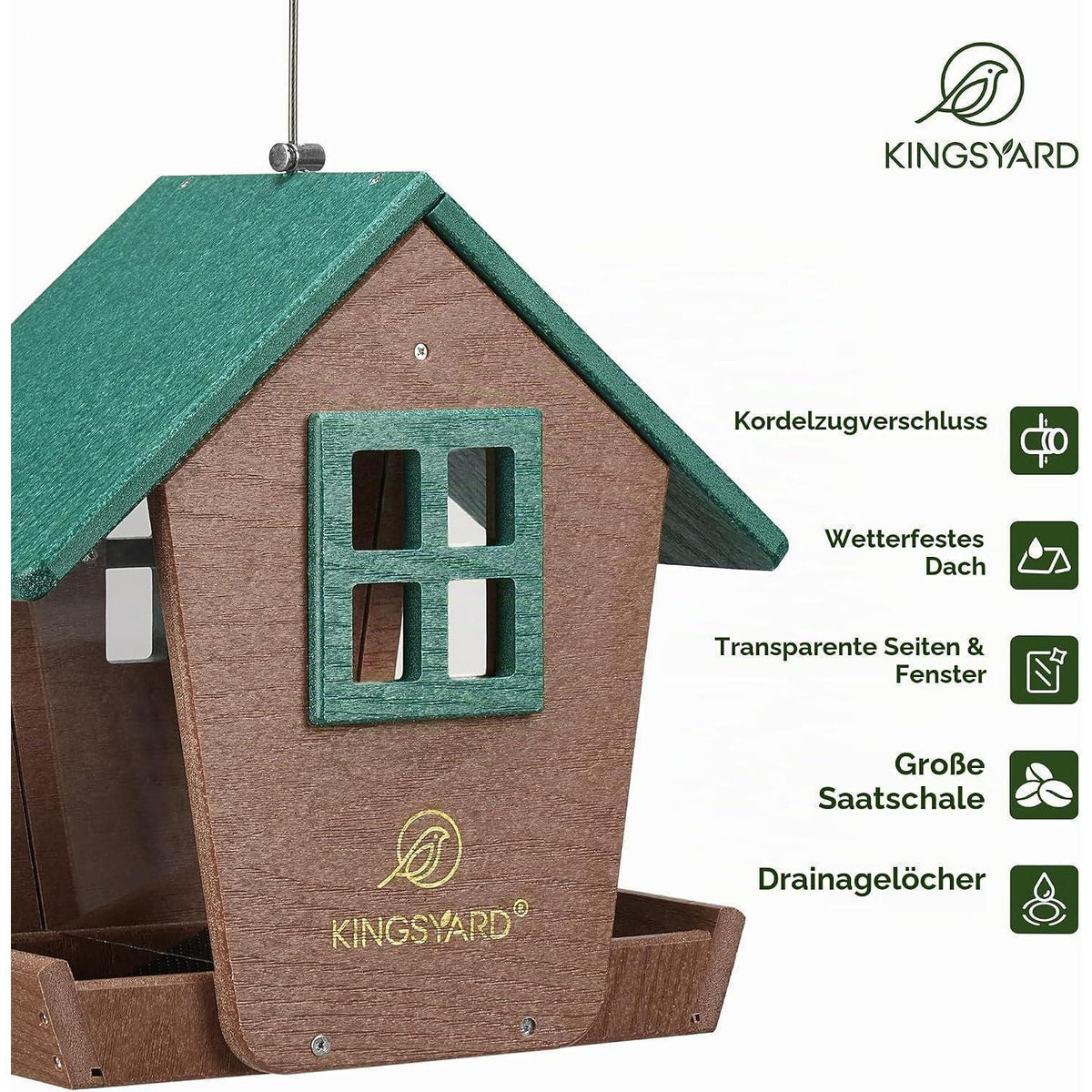 Vogelhaus zum Aufhängen – Recycelt & Wetterfest