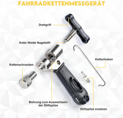 Fahrradketten Reparatur Set 2.0 mit Nieten und Zange