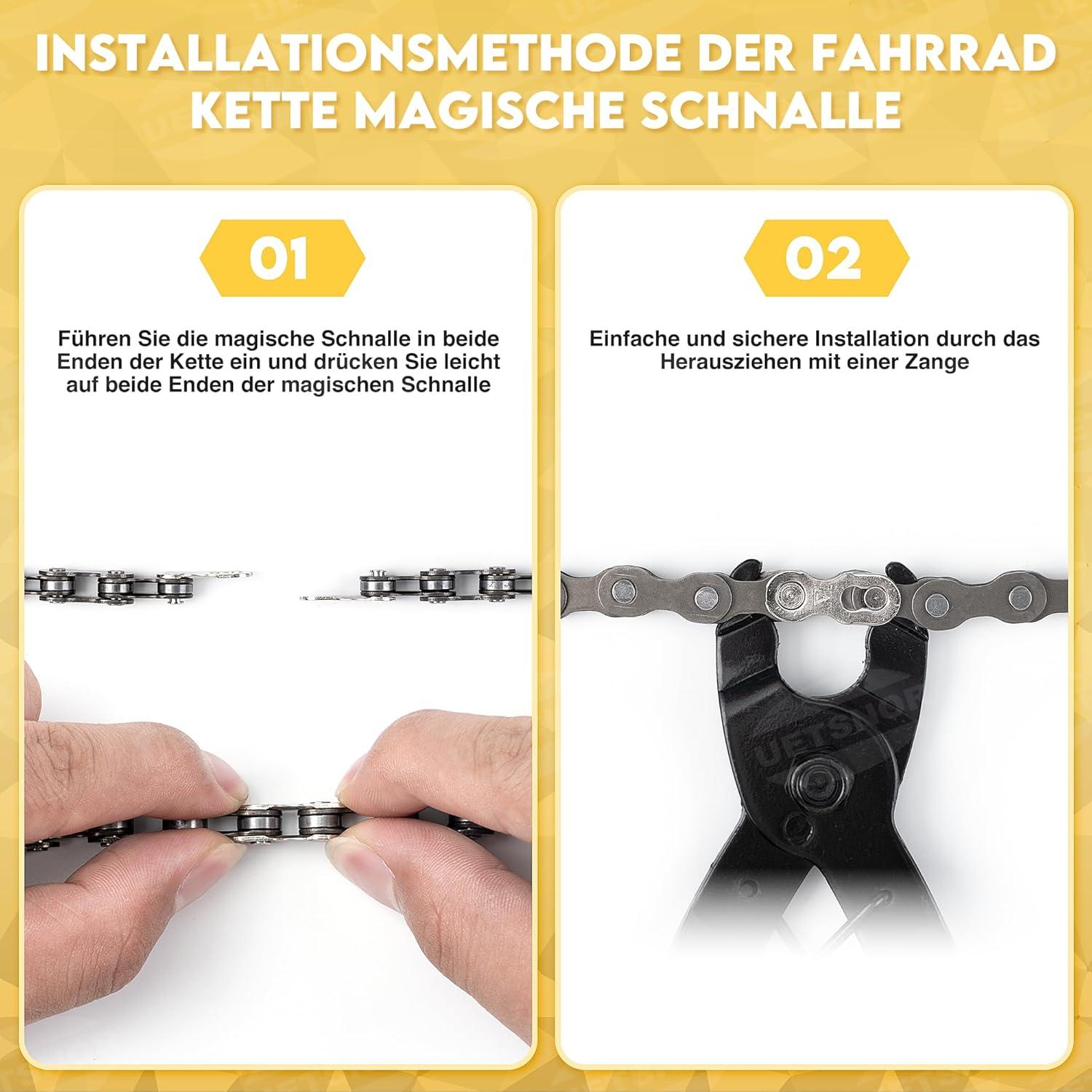 Fahrrad Kettennieter Reparatur Set 2.0 4 Paar Nieten Zange Werkzeug