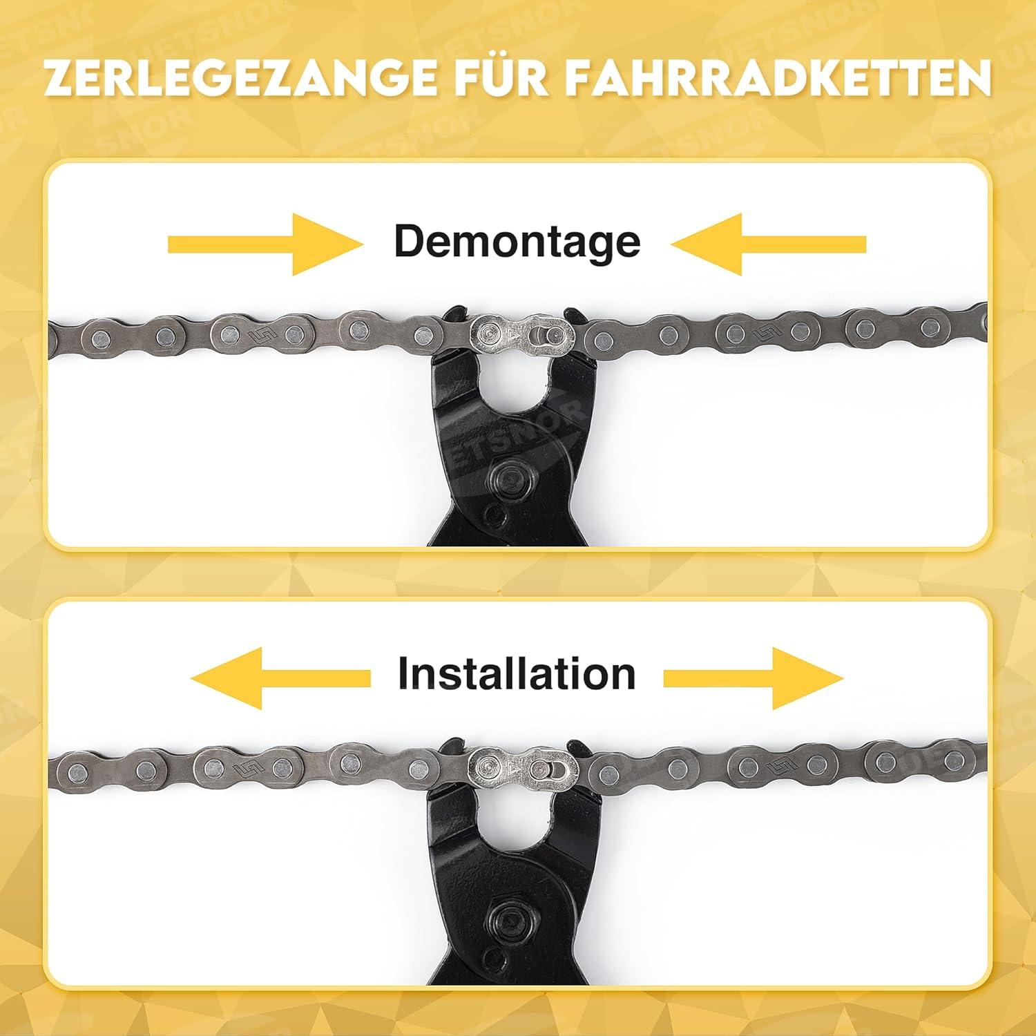 Kettennieter Set 2.0: Fahrradketten Reparatur Tool mit