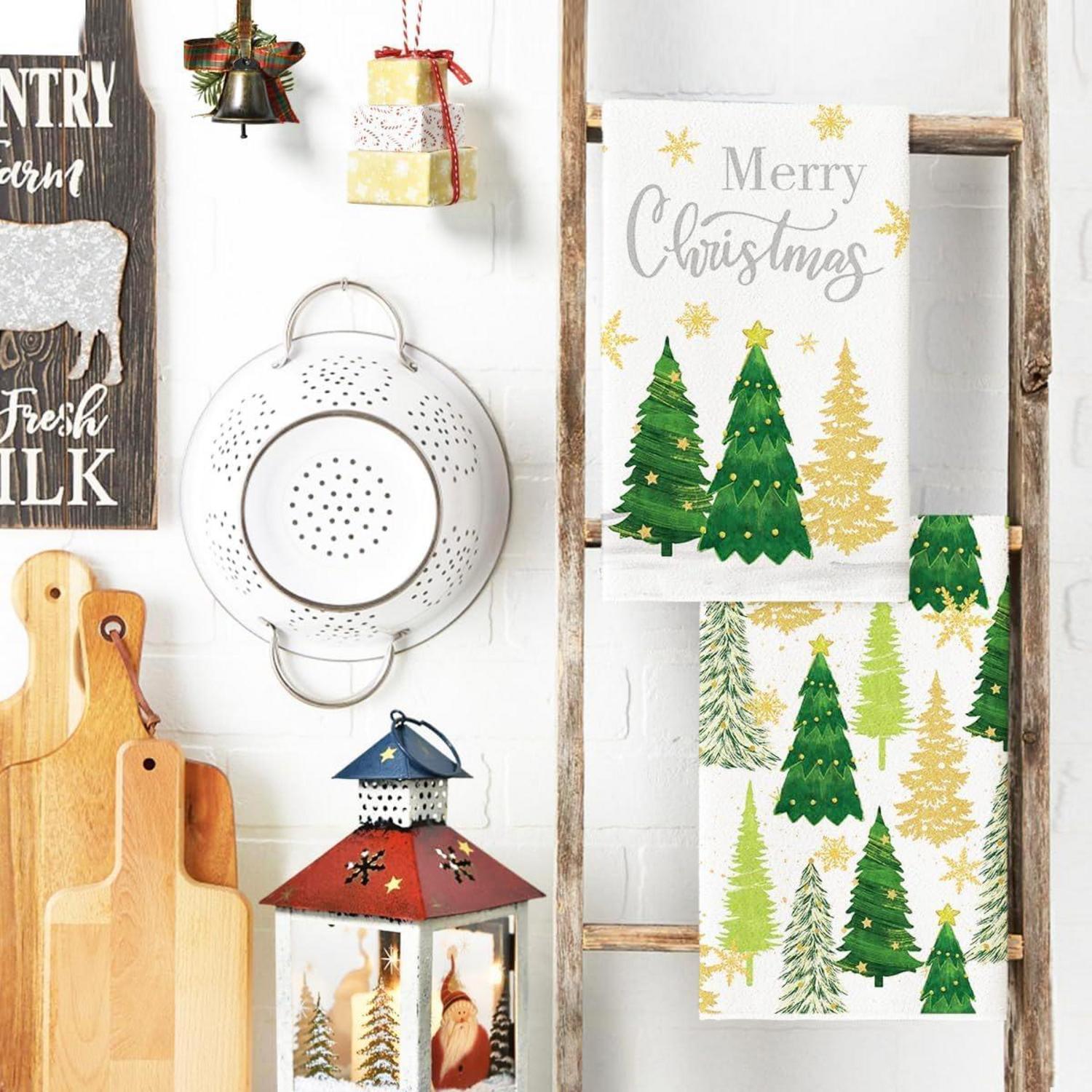 2er Weihnachtsdeko Geschirrtücher 40x60cm Christmas Decorations