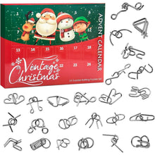 Adventskalender 2024 Kinder Metall Puzzle Spielzeug 24 Tage