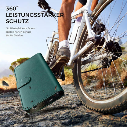 Handyhülle für Samsung Galaxy S24 Ultra Premium Leder Flip Case in