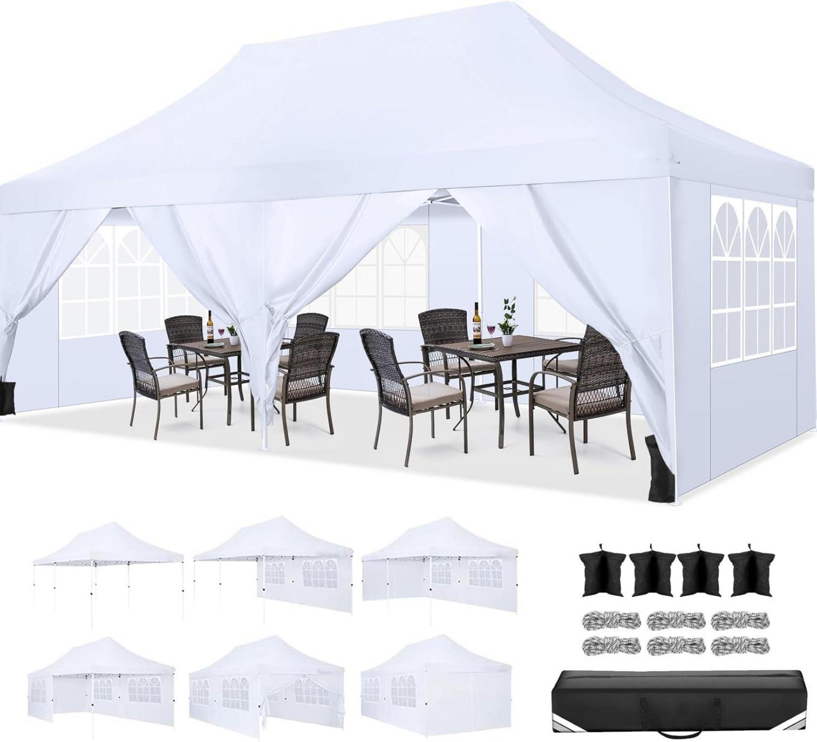 COBIZI Faltpavillon 3x6m Wasserdicht Stabil Winterfest mit