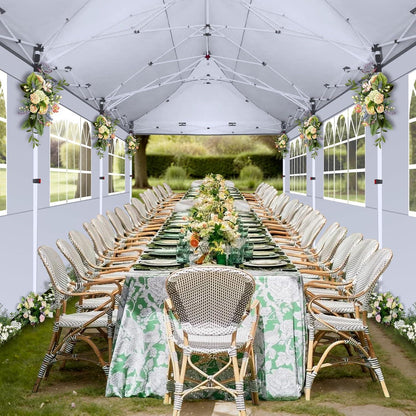 COBIZI Faltpavillon 3x6m Wasserdicht & Stabil mit 6 Seitenwänden, Pop up Partyzelt, Gartenpavillon Anti-UV in