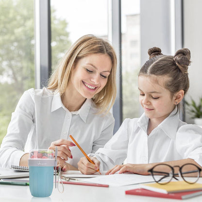 Müslibecher to Go 660ML+260ML 2in1 Joghurtbecher Müsli Cup Löffel