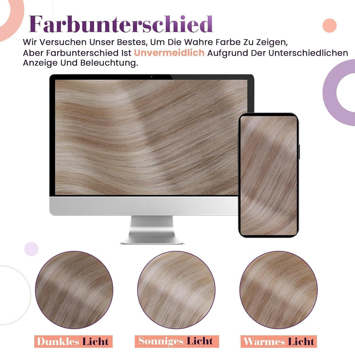 Clip-in Echthaar Extensions Aschblond Highlight 45cm