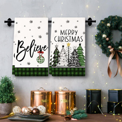 Weihnachtsdeko 2er Geschirrtücher Weihnachten Deko Christmas