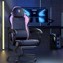 Ergonomischer Gaming Stuhl mit Lendenwirbelstütze, Rosa