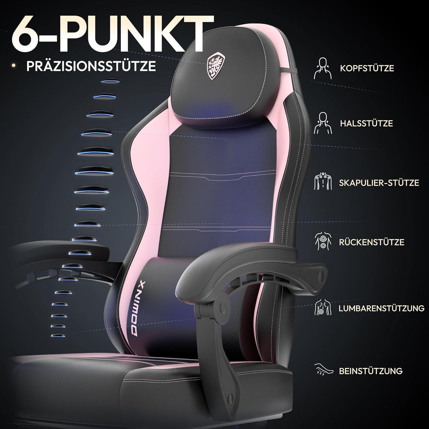 Gaming Stuhl Racing Gamer Stuhl mit Lendenwirbelstütze und