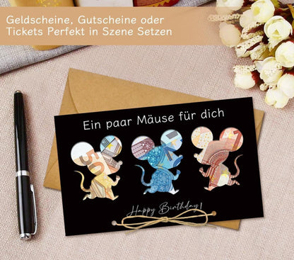 BOYATONG Lustige Geldgeschenk Geburtstagskarte Umschläge Papierqualität