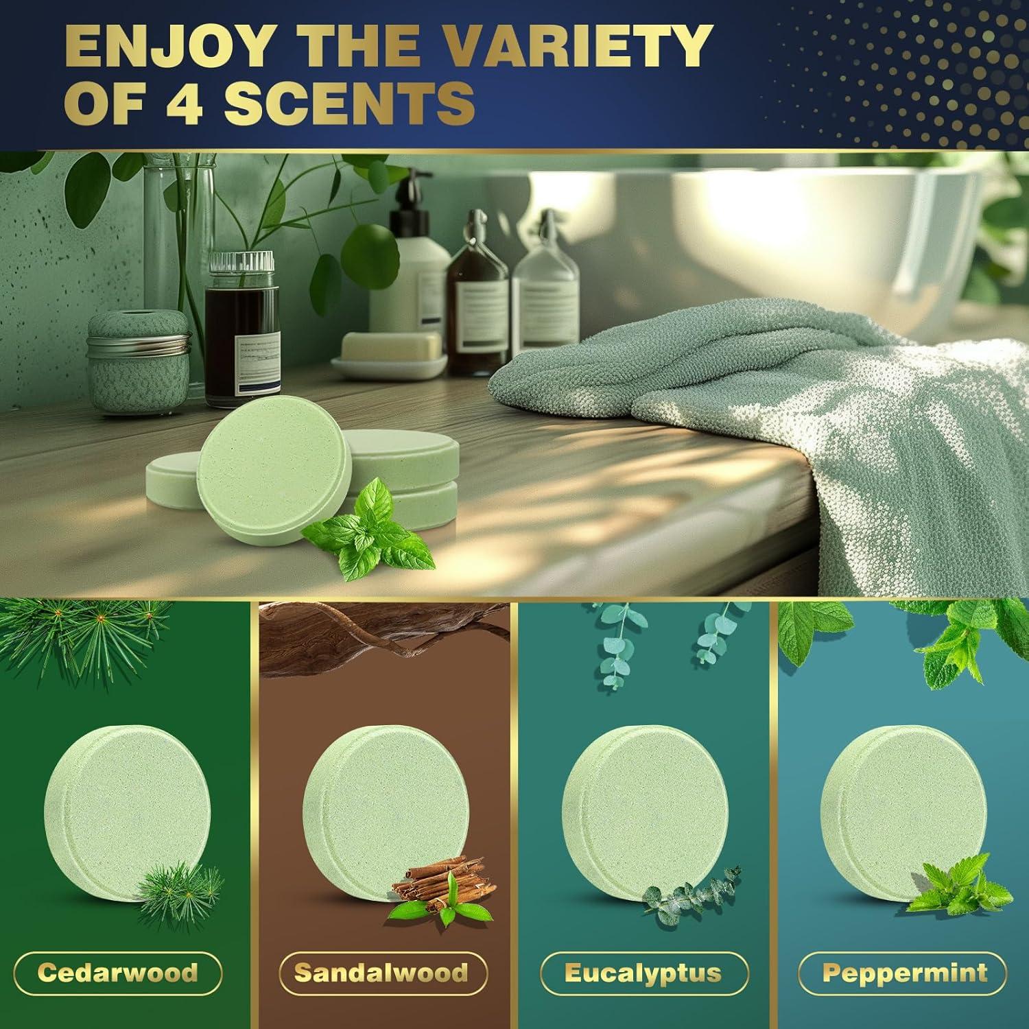 Aromatherapie Duschbomben Geschenkset 8 Stück Männer Spa Stressabbau