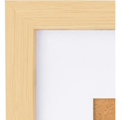 3er-Set Bilderrahmen 30x40 cm aus MDF Acrylglas Holzfarben