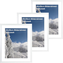 Bilderrahmen-Set 40x50cm MDF Acrylglas weiß Hängend & Stehend