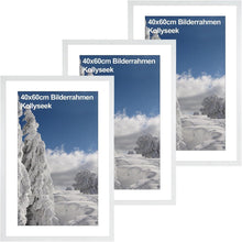 3er Set Bilderrahmen 40x60cm MDF Acrylglas Weiß zum Aufhängen