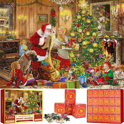 Adventskalender 2024 Puzzle Weihnachtsschmuck 1000 Teile