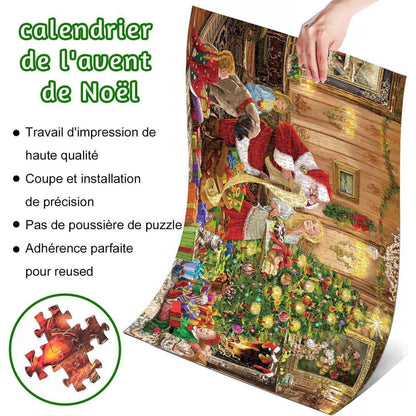 Adventskalender 2024 Puzzle Weihnachtsschmuck 1000 Teile