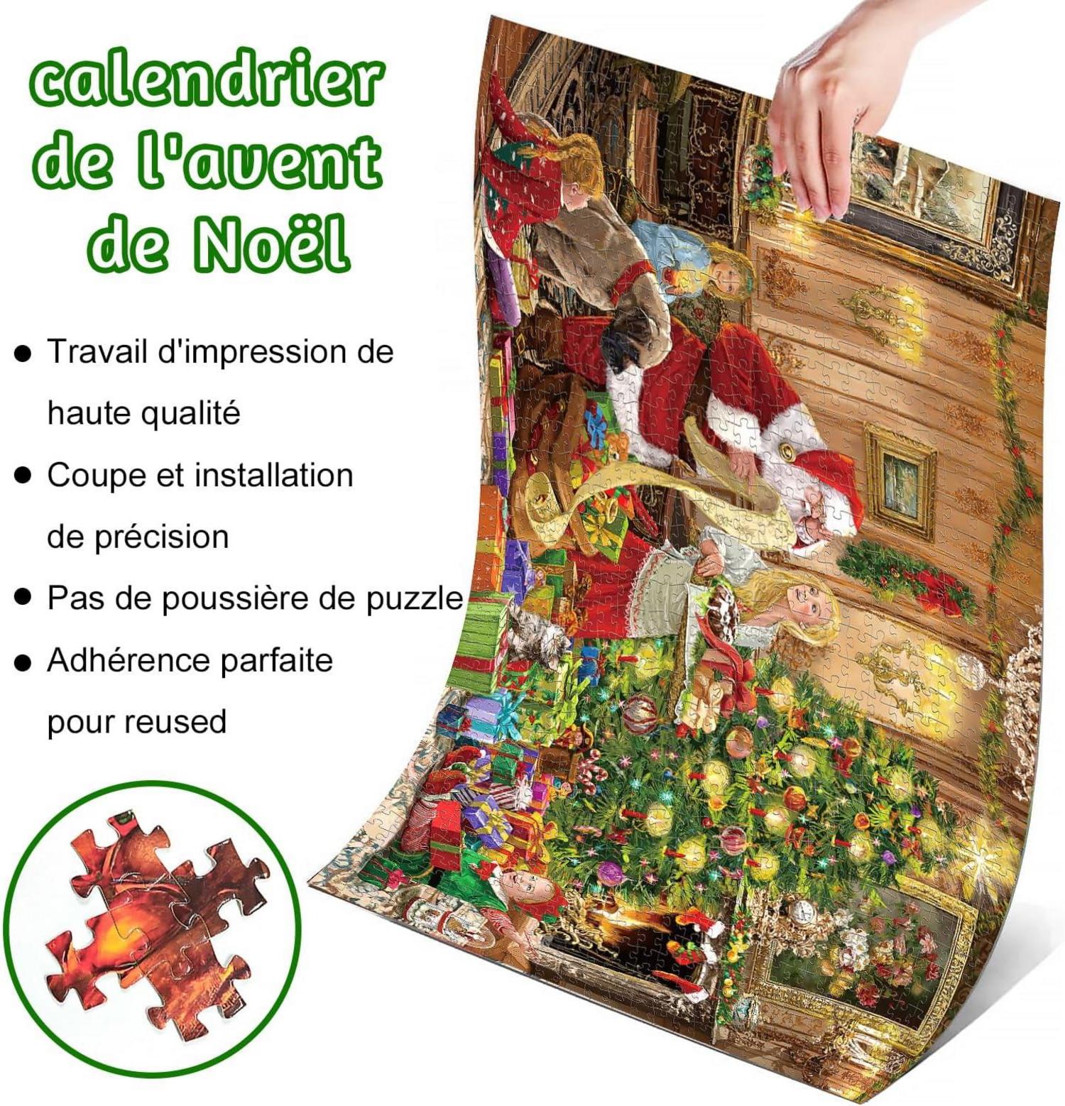 Adventskalender 2024 Puzzle 1000 Teile Weihnachten Geschenke Mädchen
