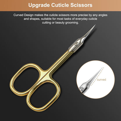 Professionelle Nagelhautschere mit gebogener Spitze aus