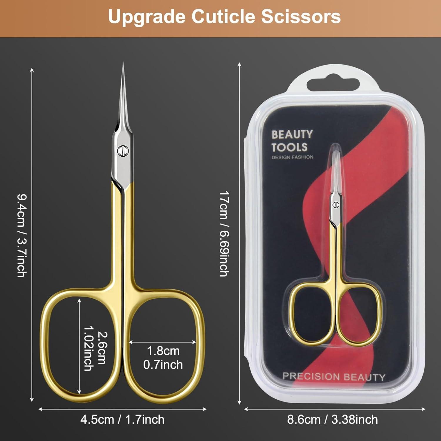 Professionelle Nagelhautschere mit gebogener Spitze aus