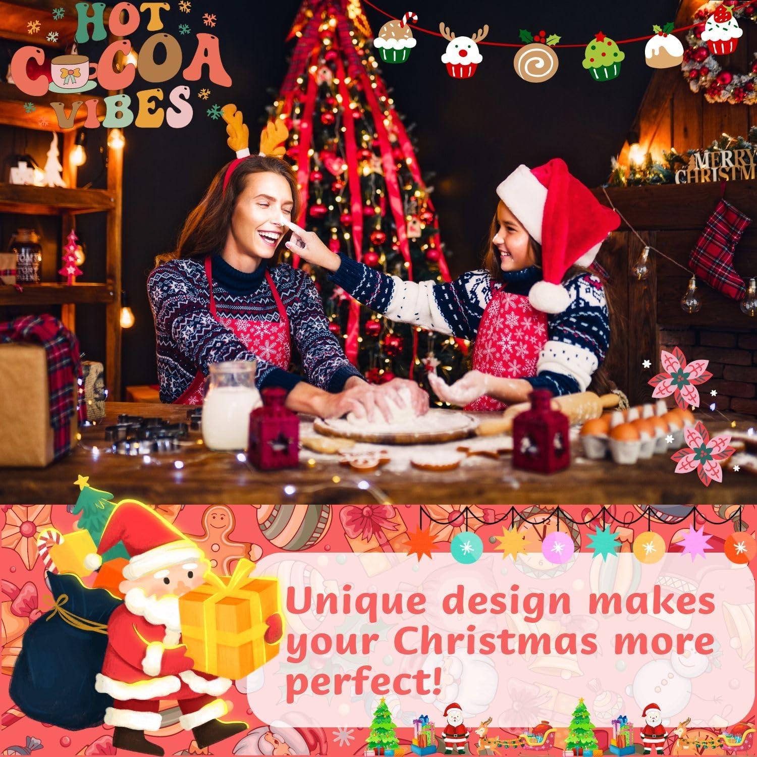 Mini Weihnachten Ausstechformen Set 26 Stück Kunststoff Lebkuchenmann