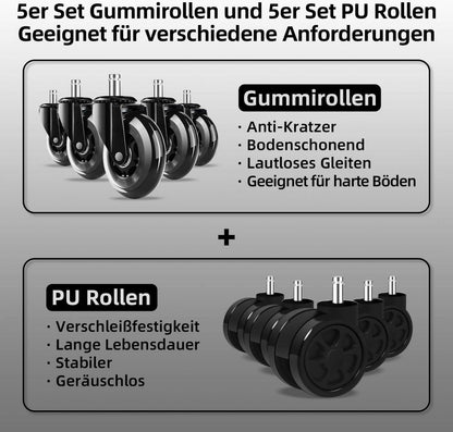 Gaming Stuhl mit Wippfunktion und 170° Rückenlehne, verstellbare Armlehne und Lendenkissen